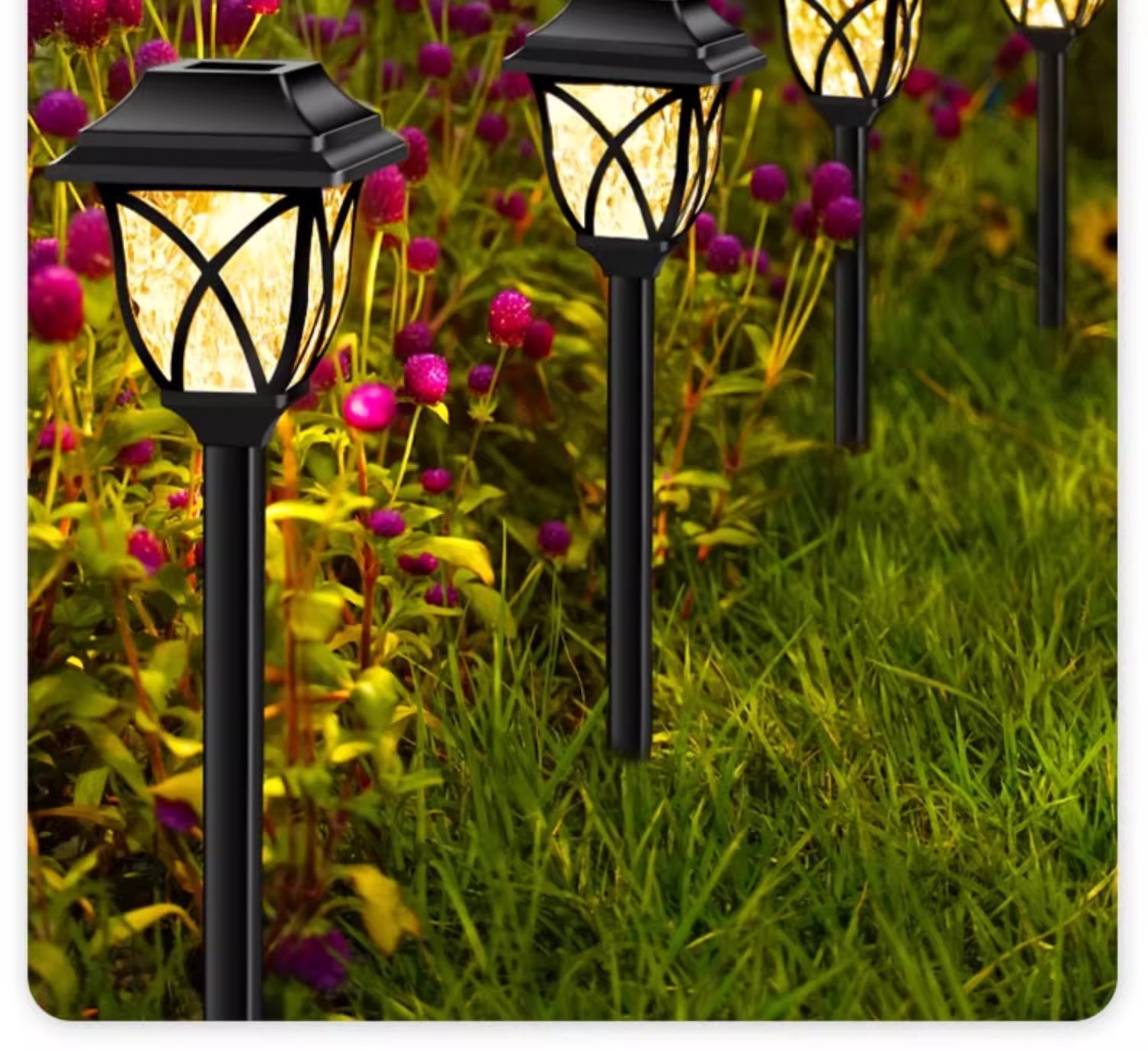 Solar powered LED lawn lights, outdoor waterproof induction lights, landscape plug-in lights, household courtyard lights, garden decorative lights