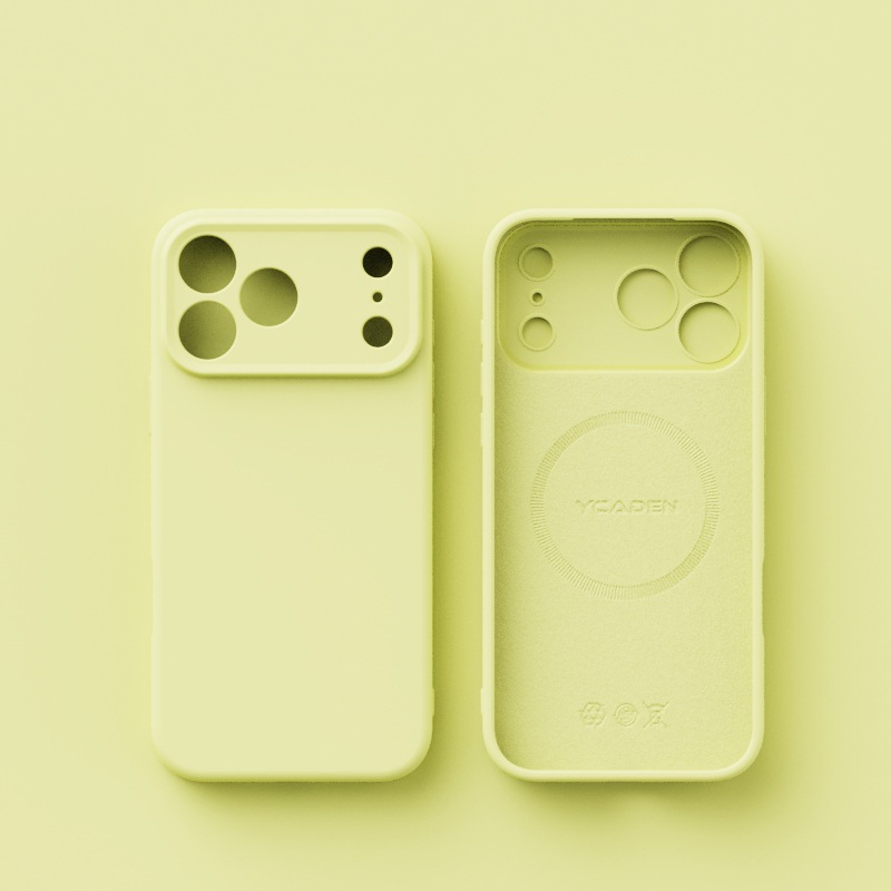 Suitable for iPhone 17 ProMax premium liquid silicone magnetic phone case Apple 16 ultra-thin solid color skin sensation 15