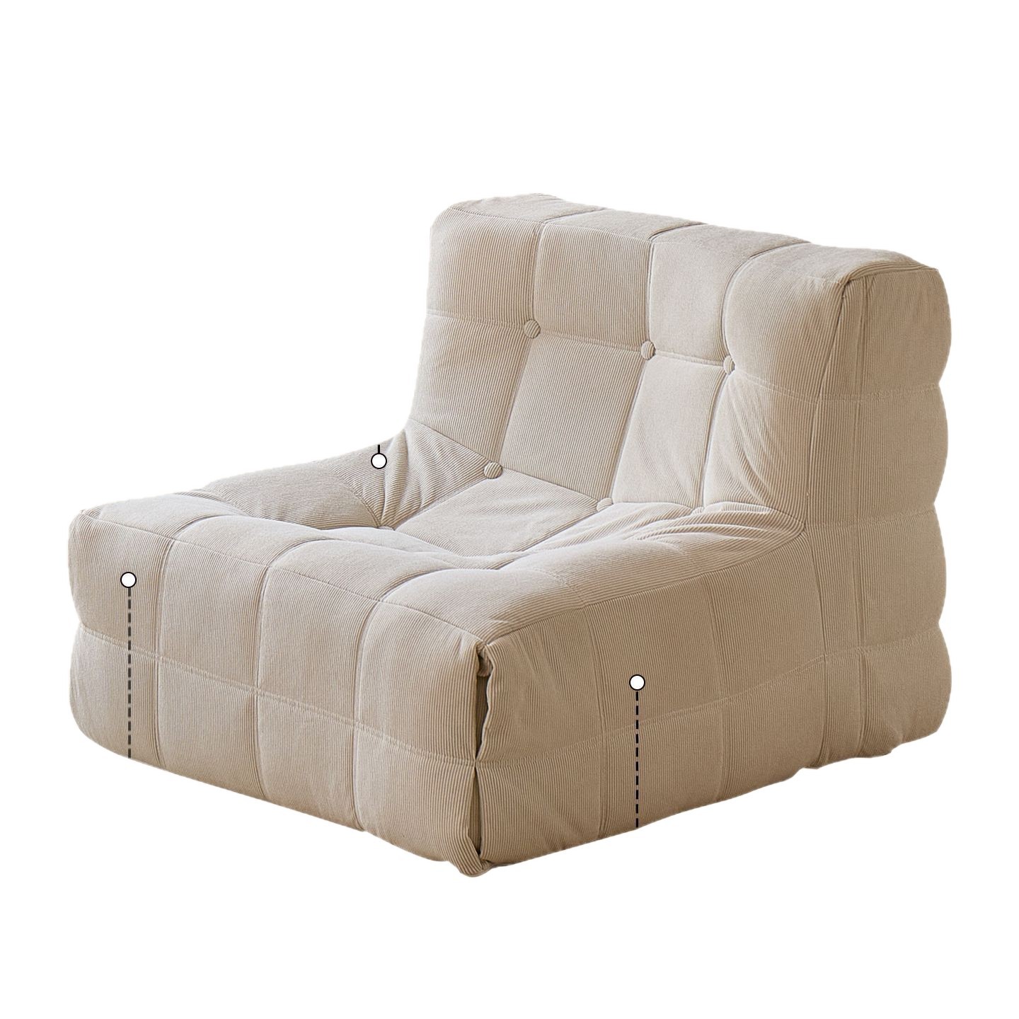 Диван-кресло для отдыха татами Toast Sofa модель w2145