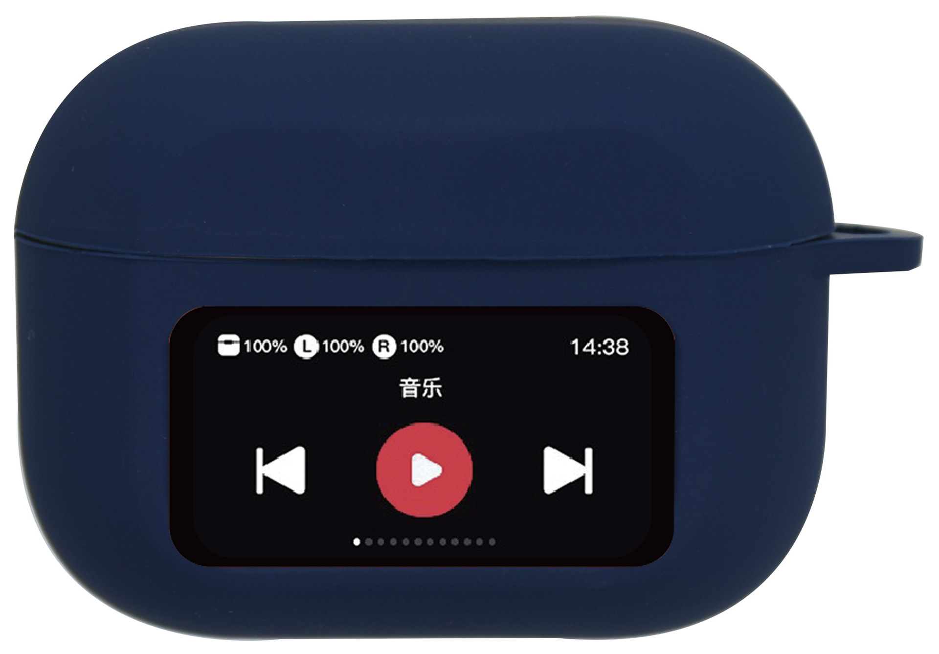 Huaqiangbei version AirPods A9pro with screen corner wireless Bluetooth earphones silicone protective case thin version