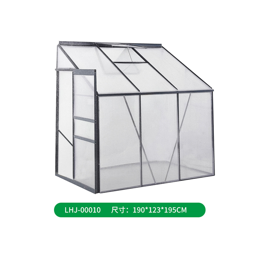 Household Greenhouse Flower House Assembled Walk in Mini Flower House Villa Type Single Aluminum Alloy Agricultural Warm House Wholesale