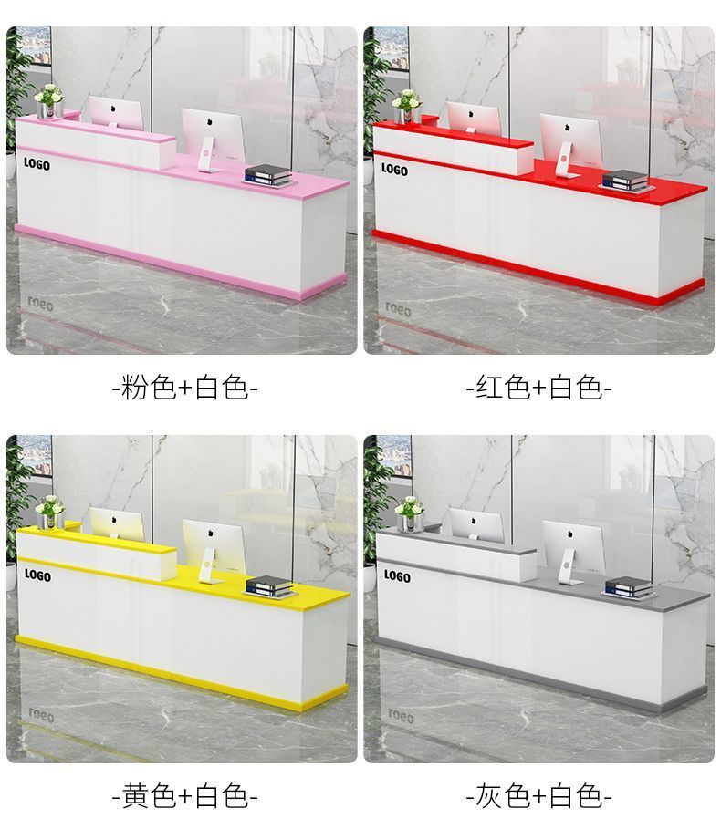 Bar counter, cash register, front desk, reception desk, reception desk, service desk, simple and modern commercial bar counter