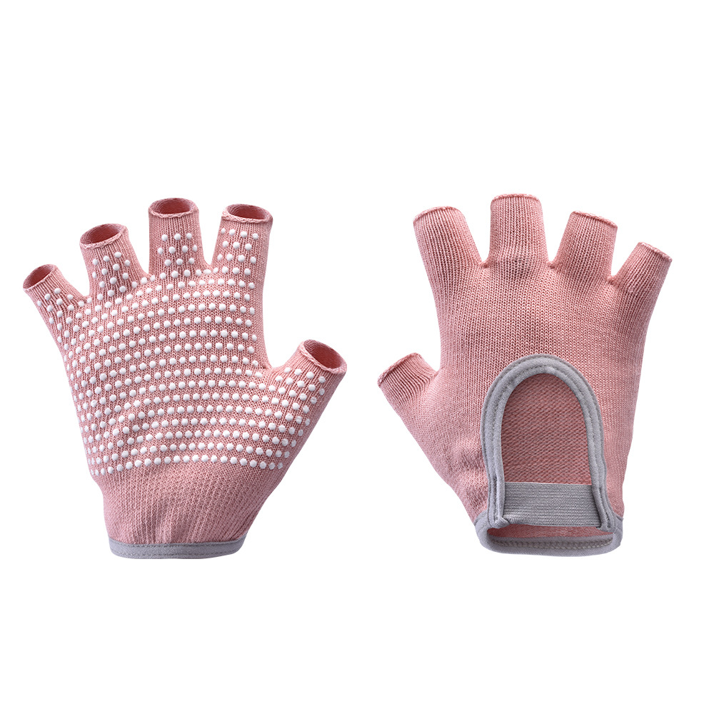 [Yoga Gloves B1] Half Finger Female Fitness Barbell Lifting Pot Equipment Cycling Road Bike Jumping Rope Badminton Cocoon Prevention