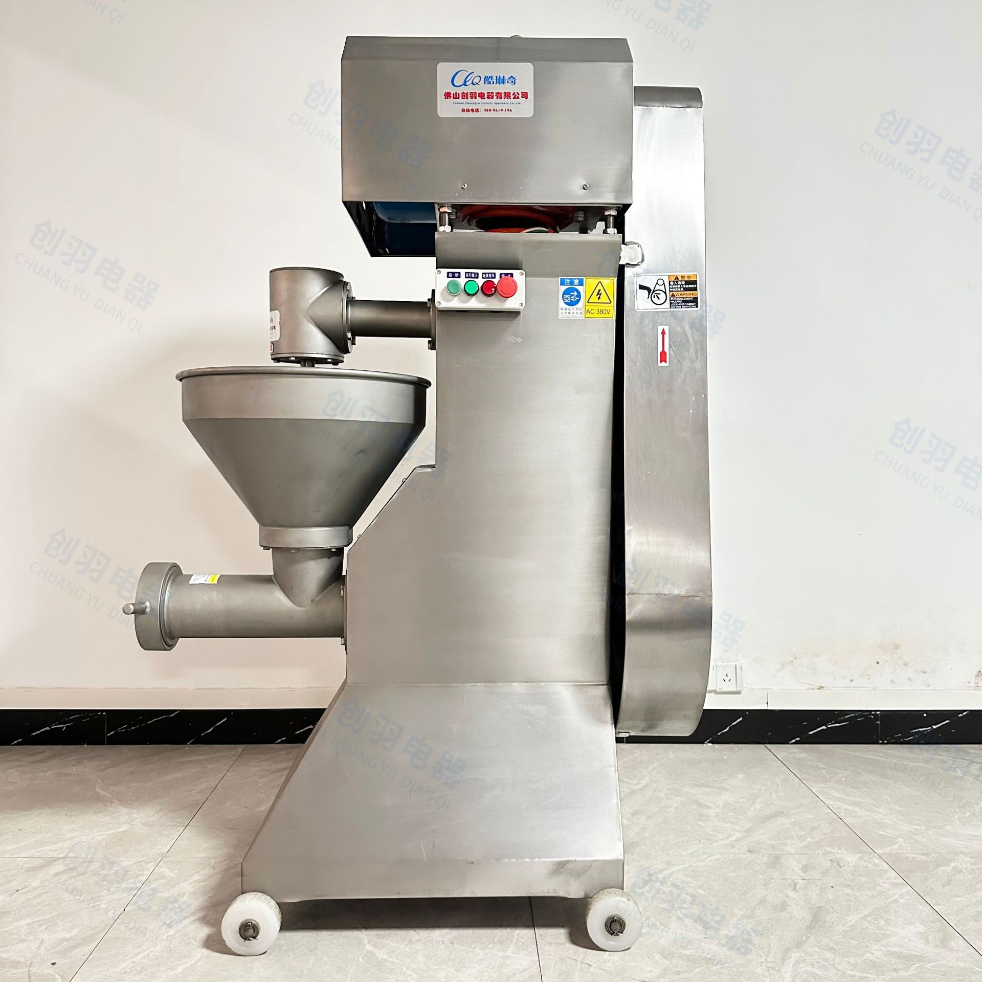 *Chicken rack bone grinder, large 1.5-ton multifunctional industrial meat grinder, frozen chicken breast and pork grinder