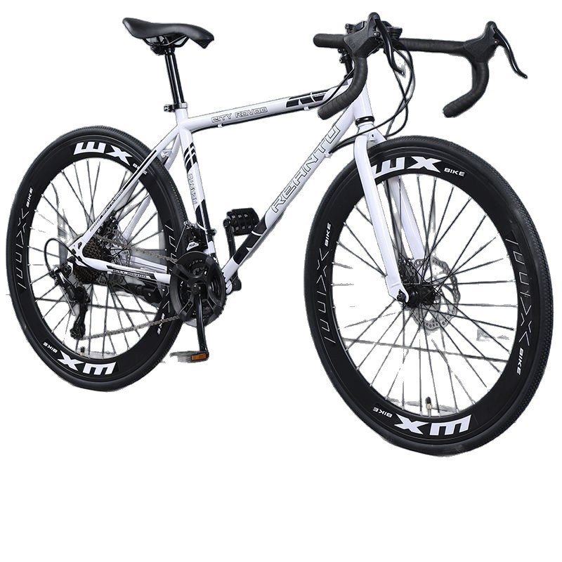 Road bikes for adults with variable speed, dead fly, ultra light bends, racing cars, student models, male and female solid tires, internet famous bikes