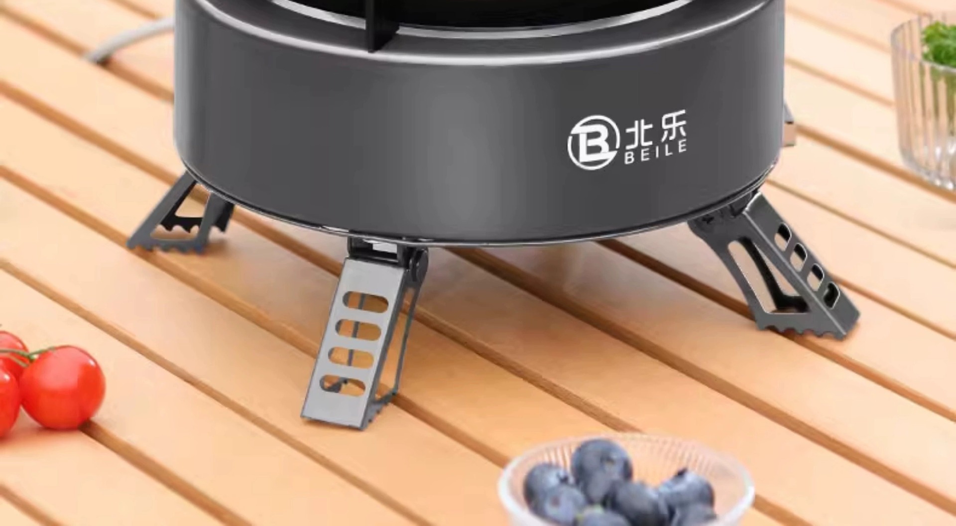 Card stove, outdoor portable tea stove, camping and picnicking equipment, complete set of gas stove, stove, detachable new model