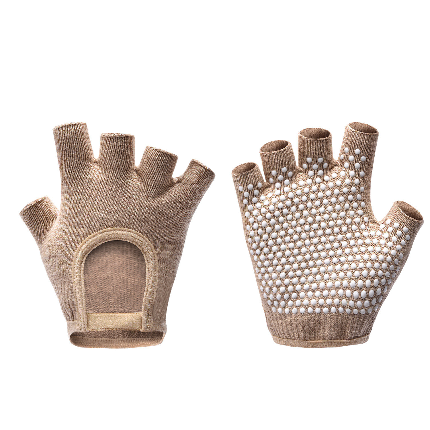 [Yoga Gloves B1] Half Finger Female Fitness Barbell Lifting Pot Equipment Cycling Road Bike Jumping Rope Badminton Cocoon Prevention