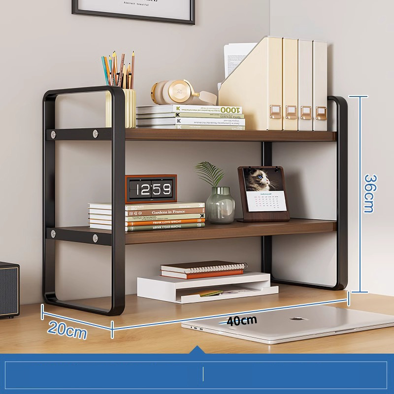 Desktop storage rack, multi-layer desk storage rack, office desk, layered rack, wrought iron student dormitory desk, small bookshelf on the table