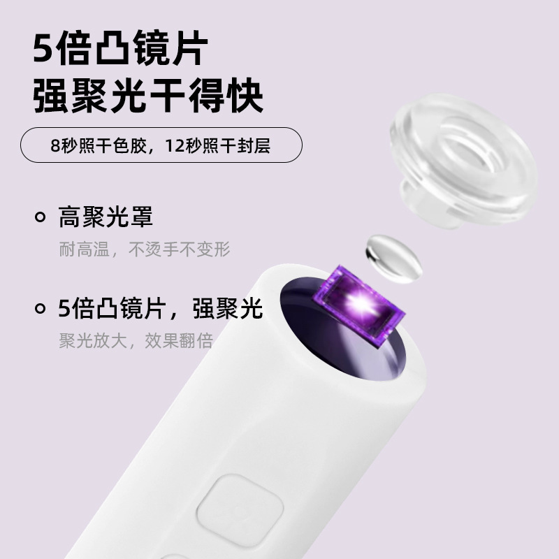 Портативный аппарат для маникюра и педикюра 2 в 1 с USB-зарядкой
