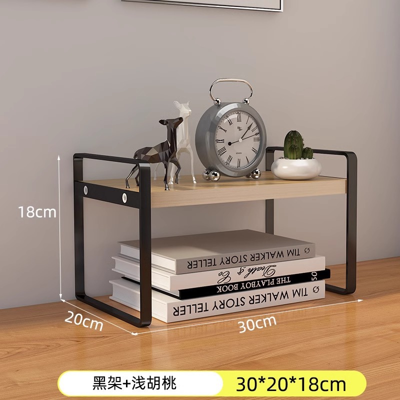 Desktop storage rack, multi-layer desk storage rack, office desk, layered rack, wrought iron student dormitory desk, small bookshelf on the table