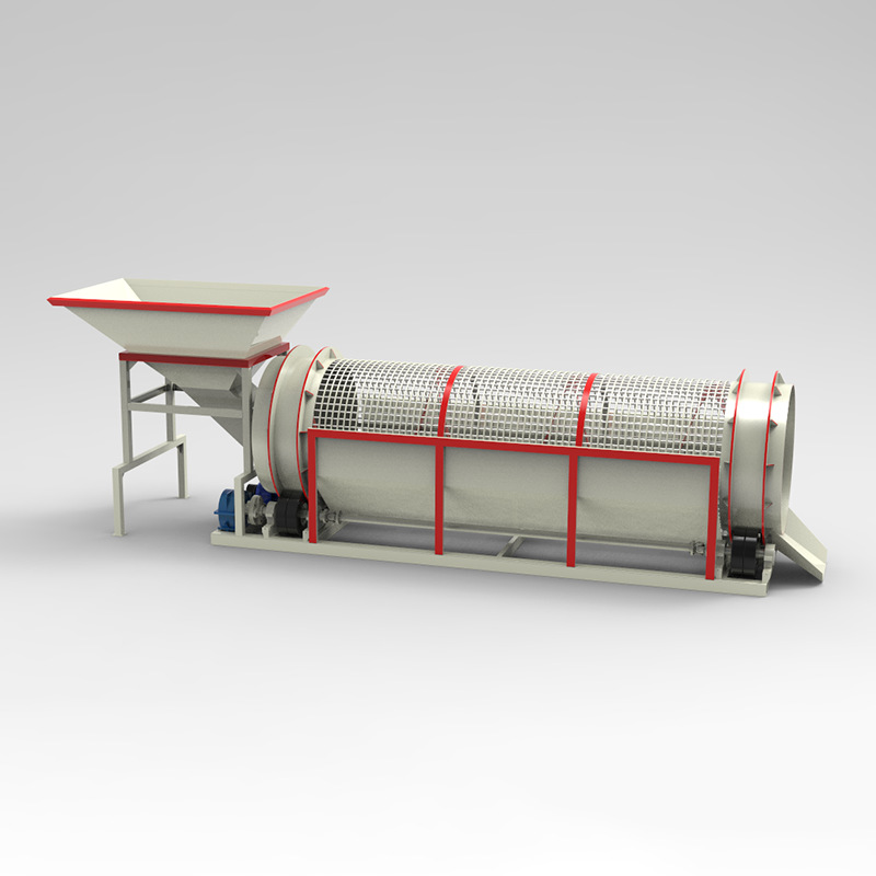 Anti blocking shaftless drum screen for mine screening of sand, stone, iron, manganese ore, coal gangue. Anti blocking design for shaftless drum screening machine