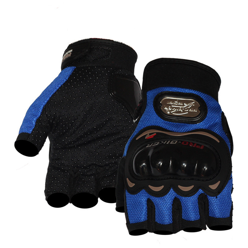 PRO-BIKER Anti slip Protective Half finger Gloves Outdoor Racing Off road Motorcycle Summer Riding Mountain Bike