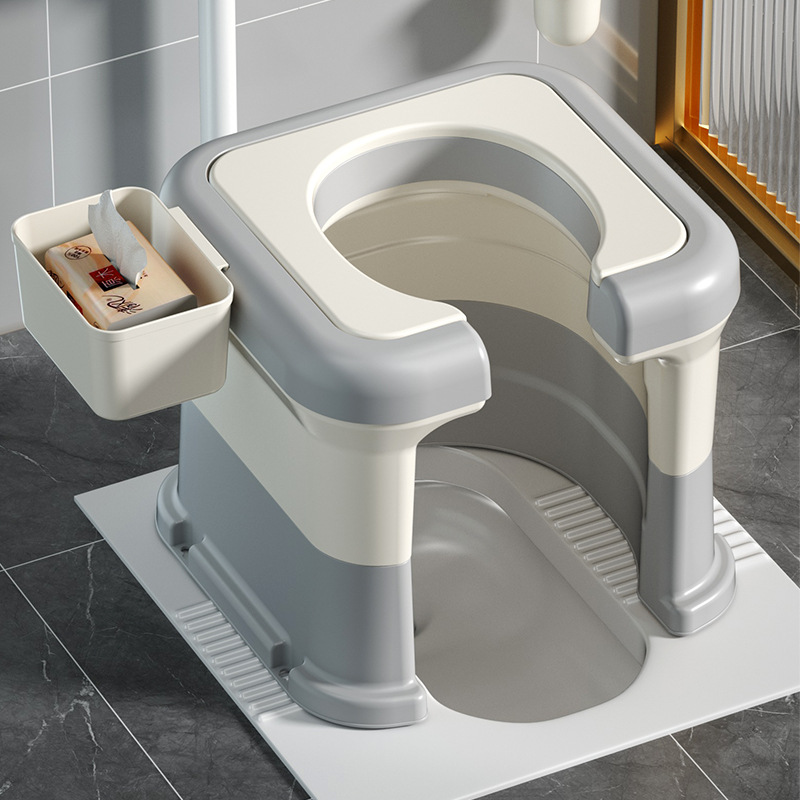 Household toilet, portable toilet, pregnant women, elderly people using the toilet, squatting stool for defecation, adult squatting stool changed to toilet seat