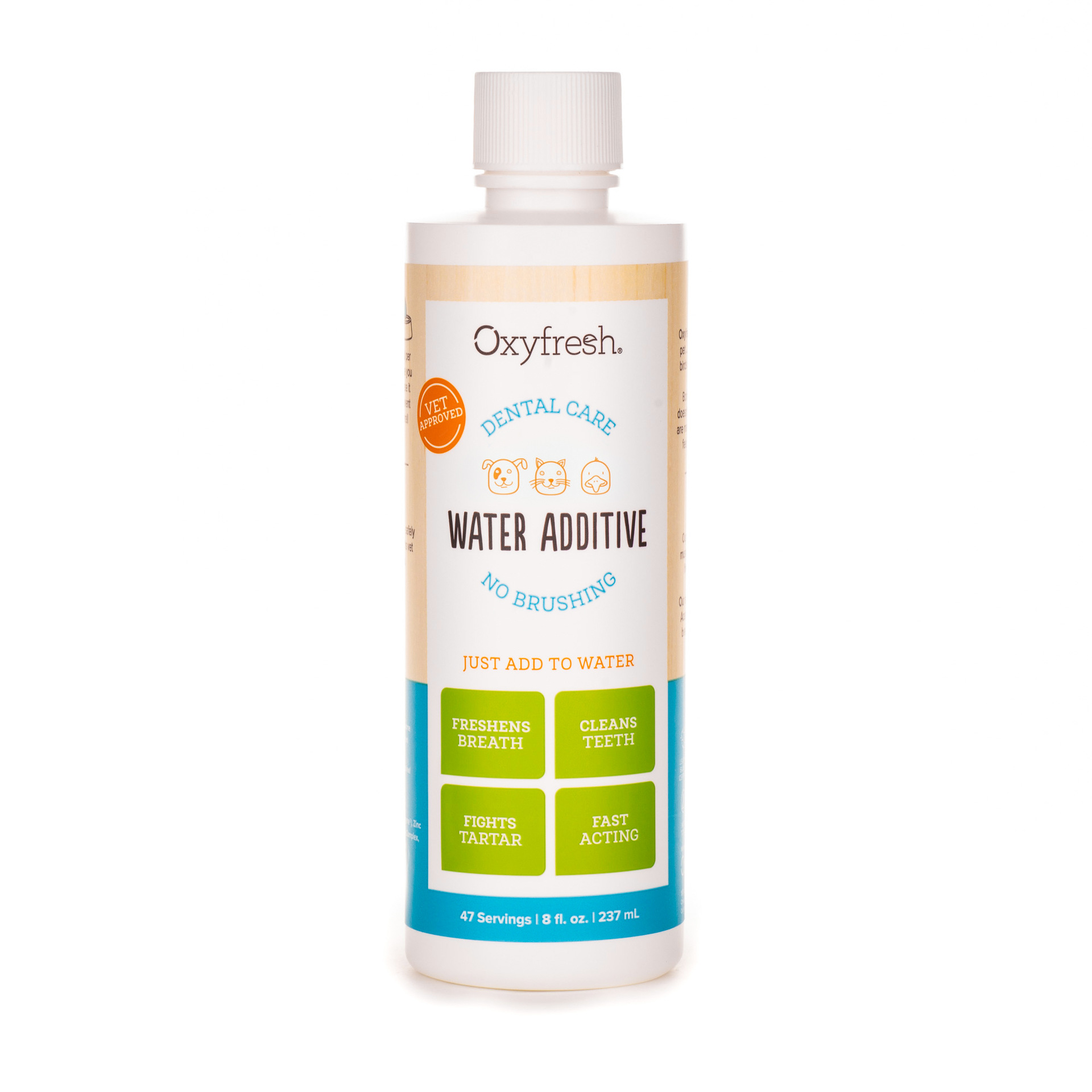 Oxyfresh oxygen -напряжение новая кошачья полоскание воды для очистки зубов.