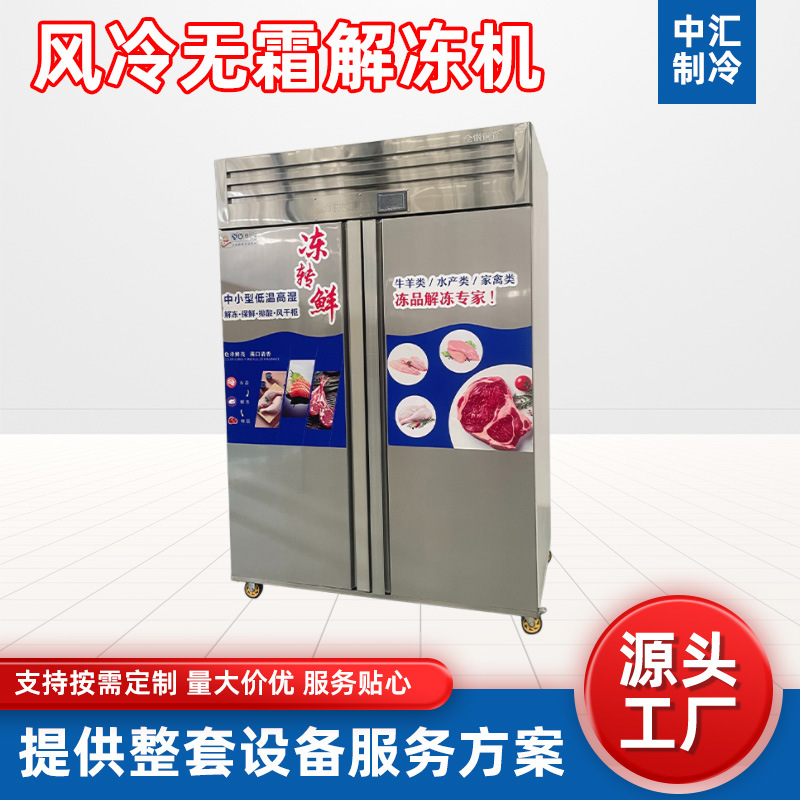 肉类解冻设备家用商用大容量风冷无霜卧式速冻保鲜冷藏设备批发
