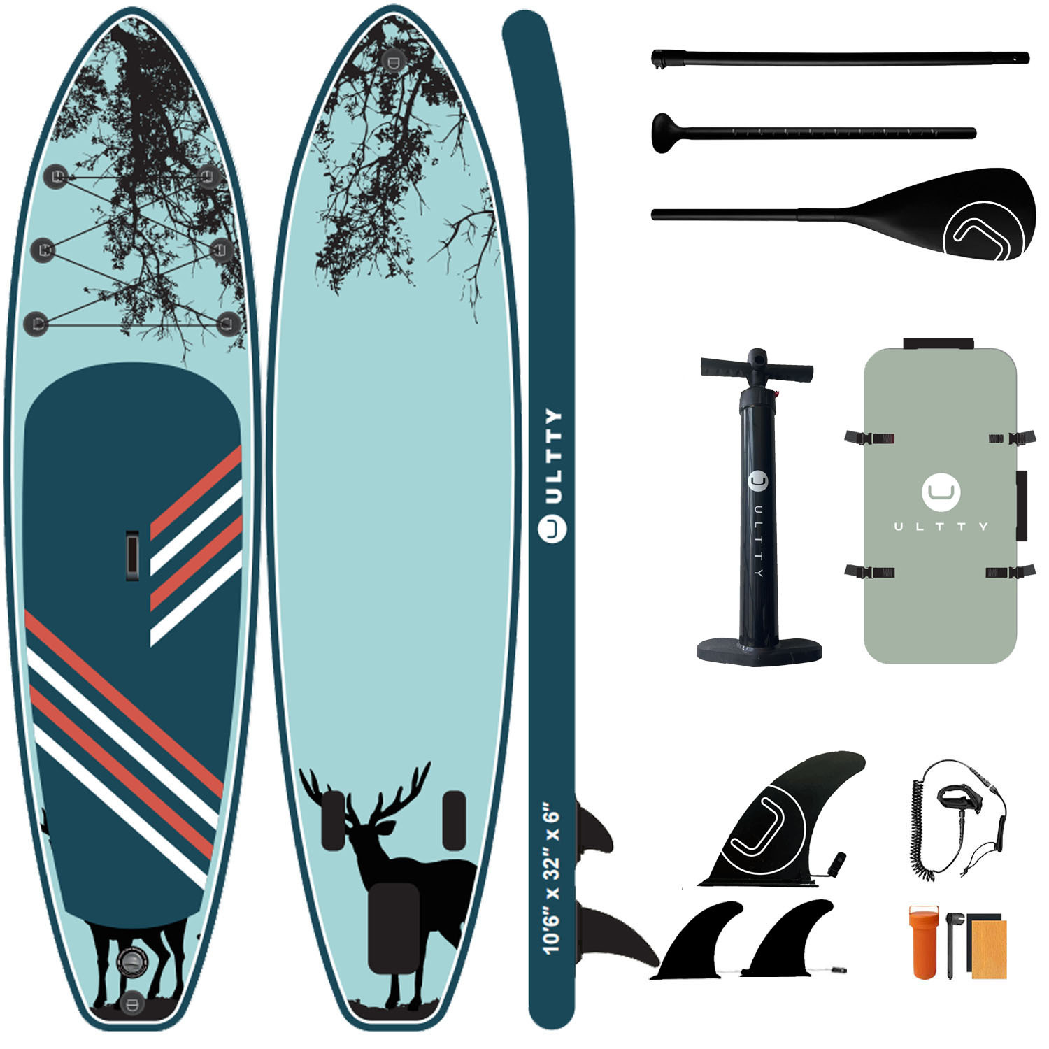 ULTRATY Cross border Sup Paddleboard Inflatable Stand Upright Paddle Board Adult Water Yoga Support Board Surfboard