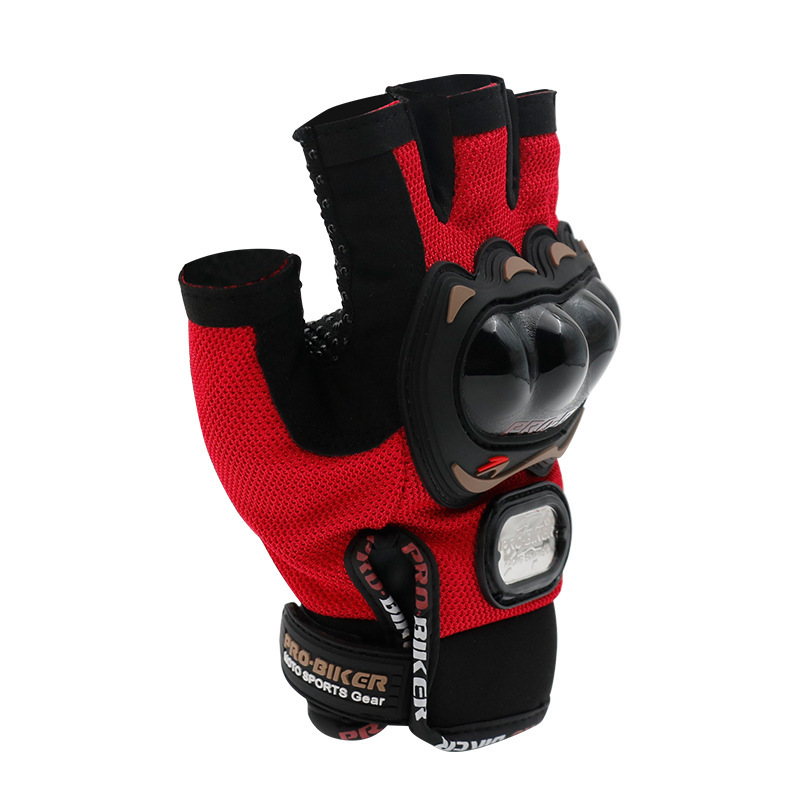 PRO-BIKER Anti slip Protective Half finger Gloves Outdoor Racing Off road Motorcycle Summer Riding Mountain Bike