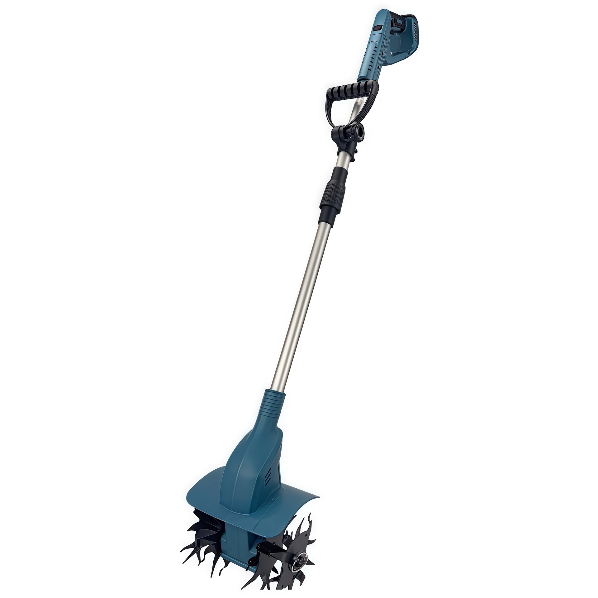 Brushless digital display handheld lithium battery micro tiller, agricultural plow, small electric hoe, soil digging and loosening rotary tiller