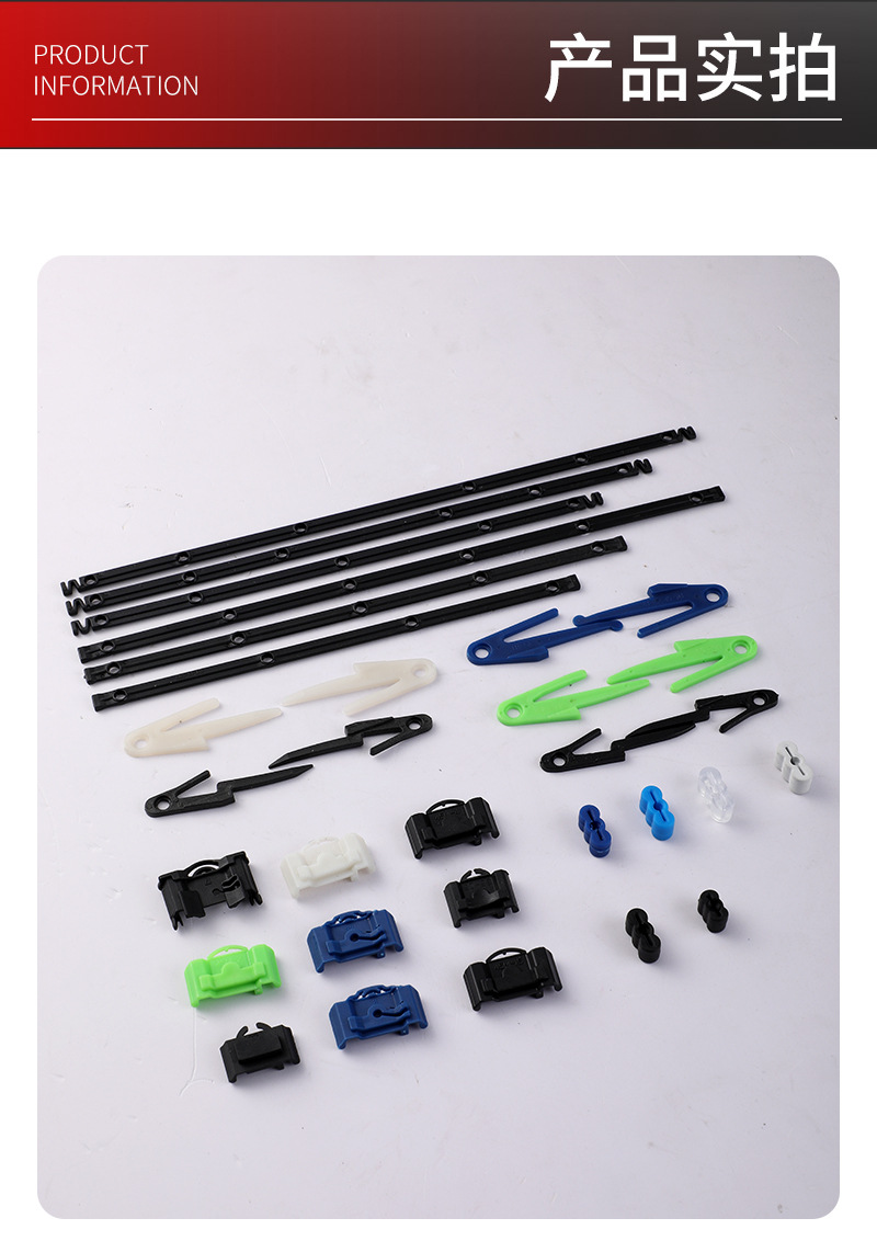 Three section steel ball guide rail plastic accessories damping guide rail thickened silent drawer cabinet assembly slide rail accessories wholesale