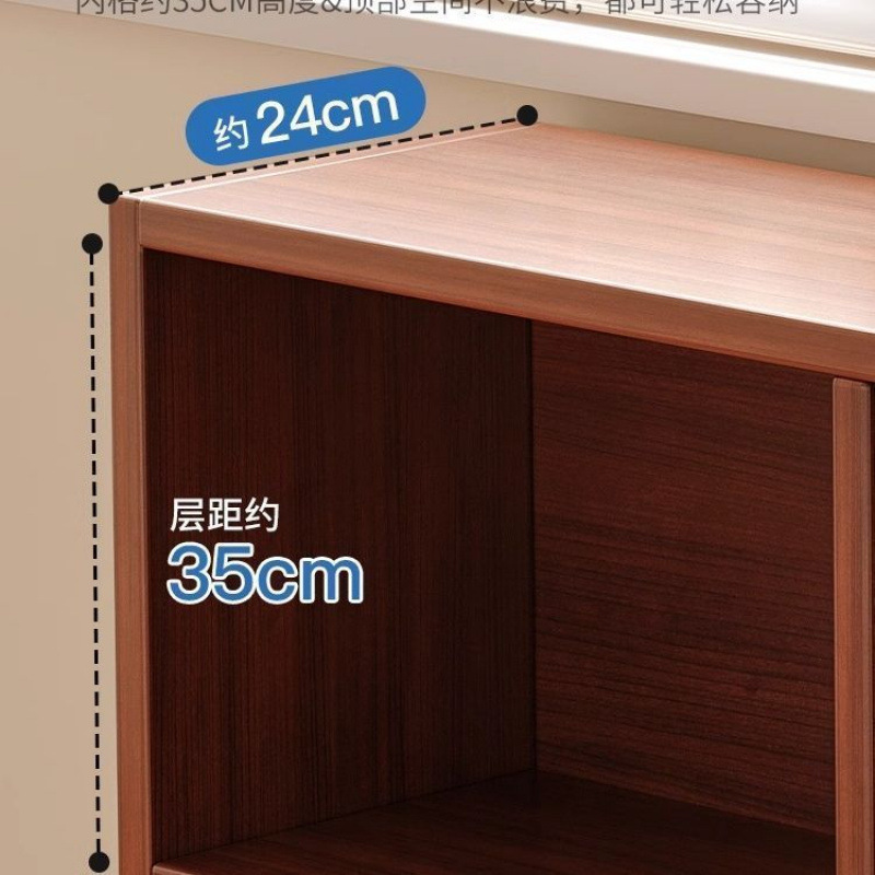 Bookshelf, floor to ceiling storage rack, living room, household low cabinet, storage cabinet, grid cabinet, bedroom storage cabinet, simple bookshelf