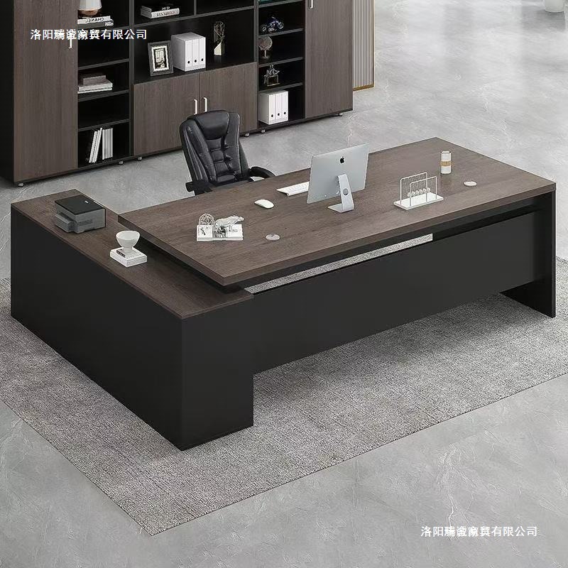 Office Desk Simple and Modern Manager's Desk Office Furniture Large Class Desk President Supervisor Desk and Chair Combination Boss's Desk