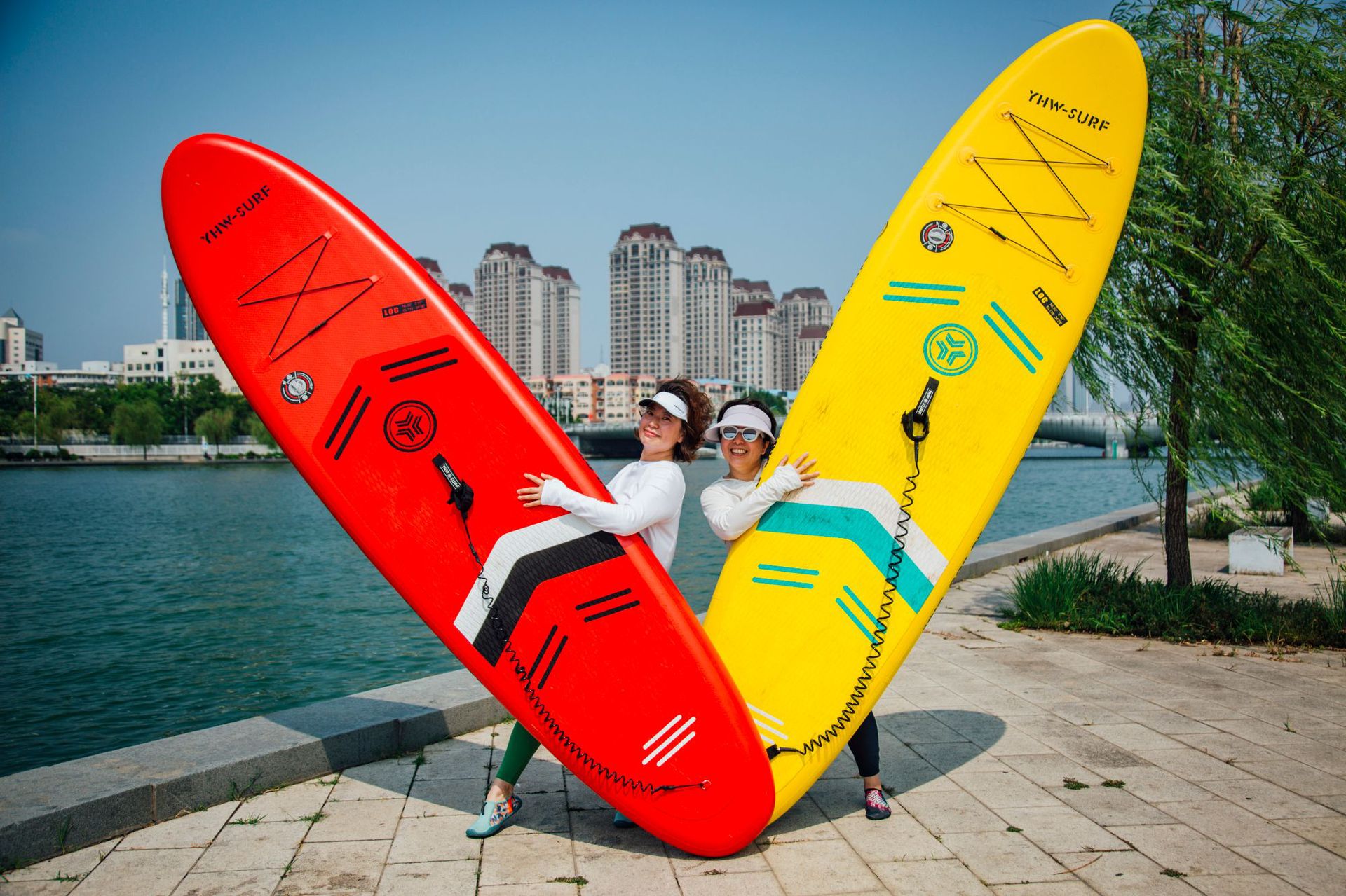 YHW-SURF Water Sup Paddleboard Inflatable Paddleboard Spot Yacht Straight Cross border Surfboard Ocean