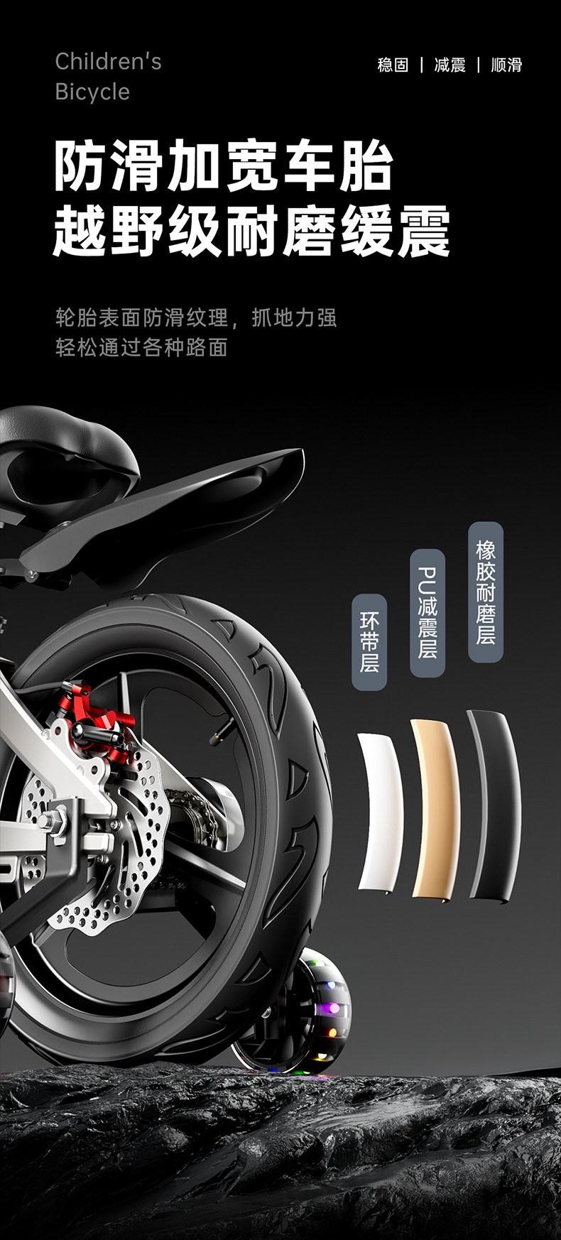 New bicycle magnesium alloy integrated wheel for boys aged 3-9, girls and boys, bicycle for children, bicycle for children