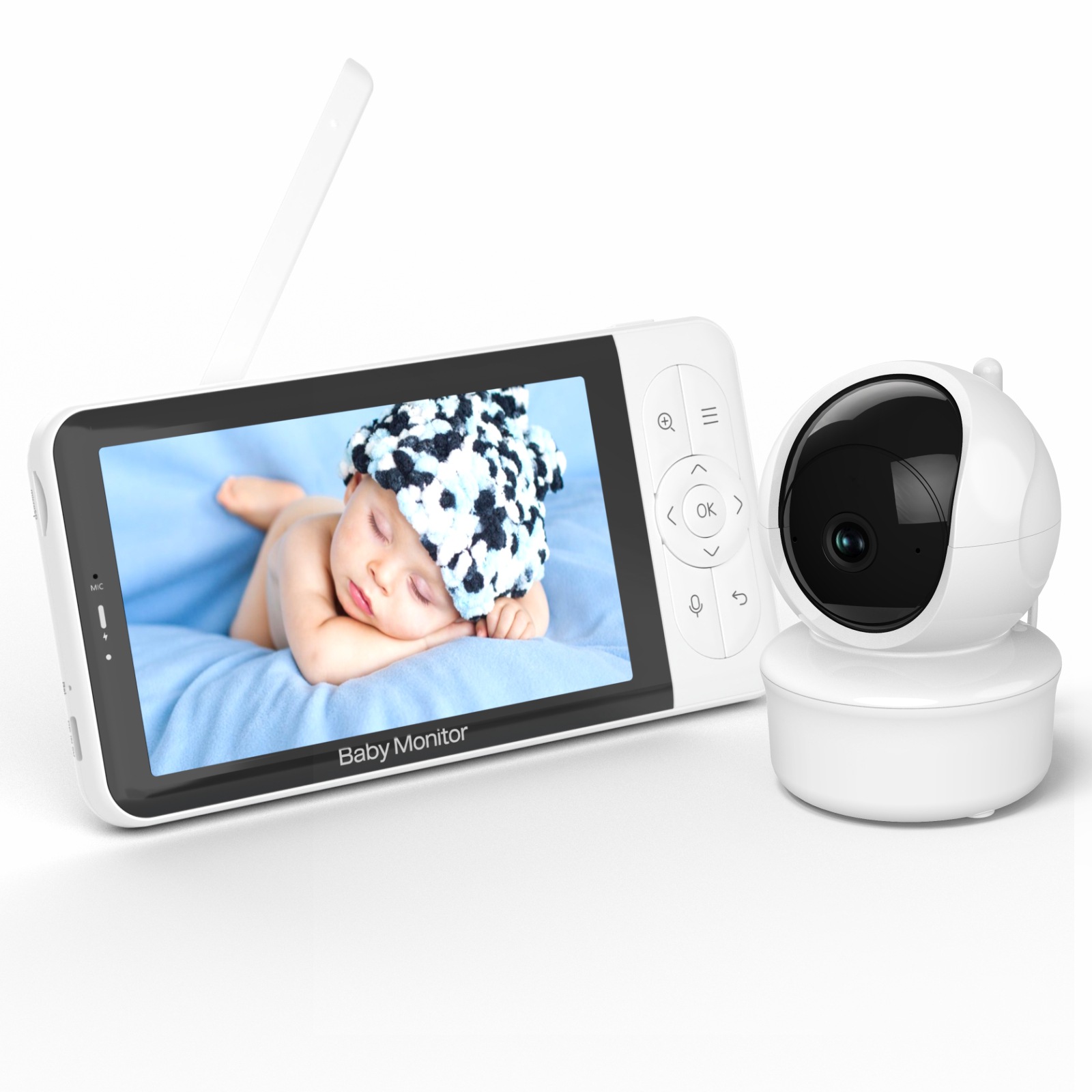 Радионяня Baby Monitor baby6t с поворотной камерой и 5-дюймовым экраном
