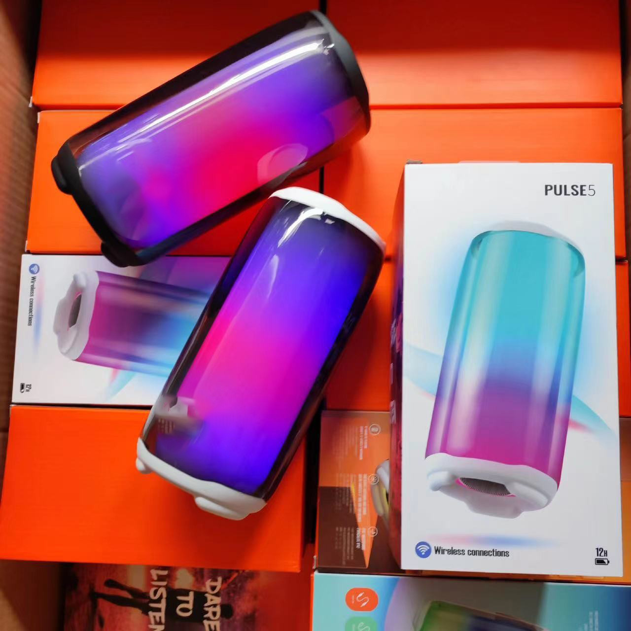 Беспроводная Bluetooth-колонка Huaqiangbei Pulse 5 с RGB-подсветкой