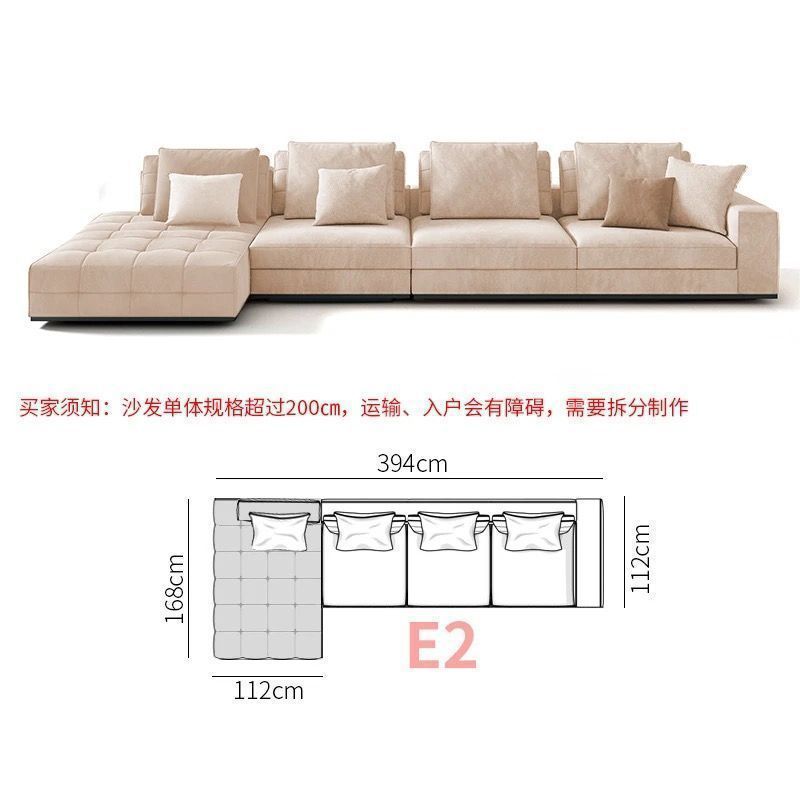 Cream style original Lawrence sofa light luxury model large flat villa living room light luxury module combination fabric sofa
