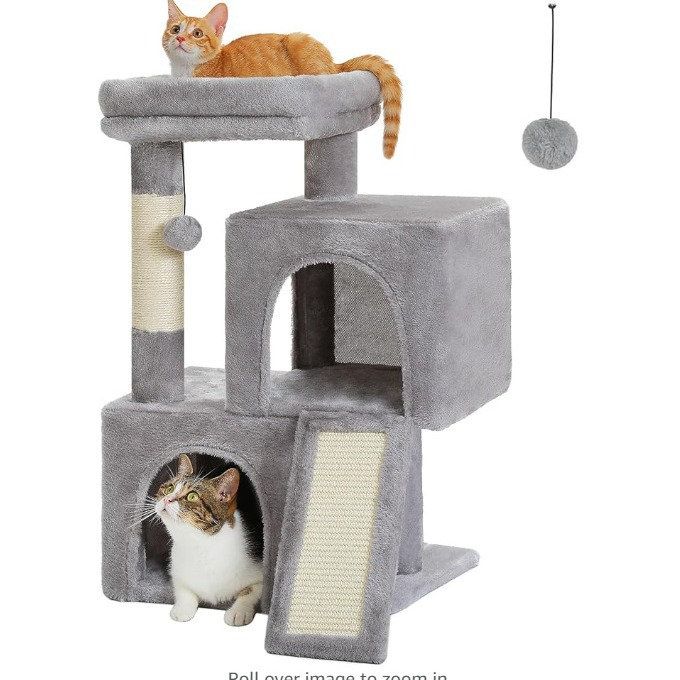 Spot Cat Cating рама кошачья гнездо интегрированная сизальская кошачья дерево вилла большая кошка царапинга для кошачьих кошачьих кошачьих колонна кошачья принадлежности