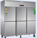 Guanxue four door refrigerator commercial air-cooled frost free freezer kitchen six door freezer baking refrigeration four door vertical