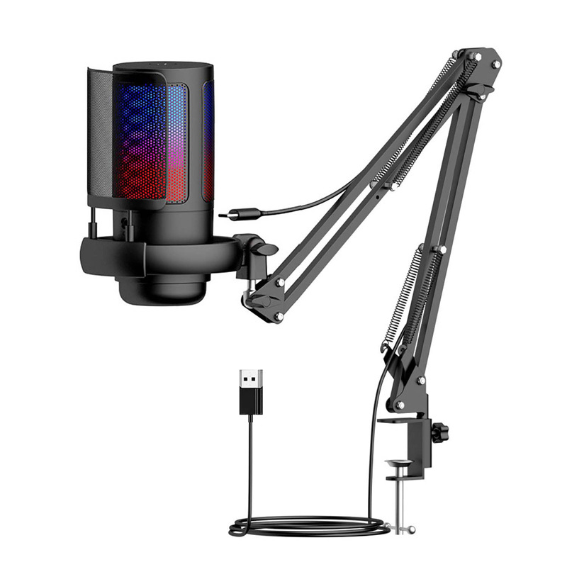 Игровой USB-микрофон Jeetruck Console ME6C с пантографом и RGB