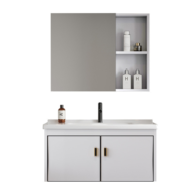 Bathroom cabinet, ceramic integrated basin, mirror cabinet, washbasin, wash basin, one-piece dropshipping storage cabinet, washbasin