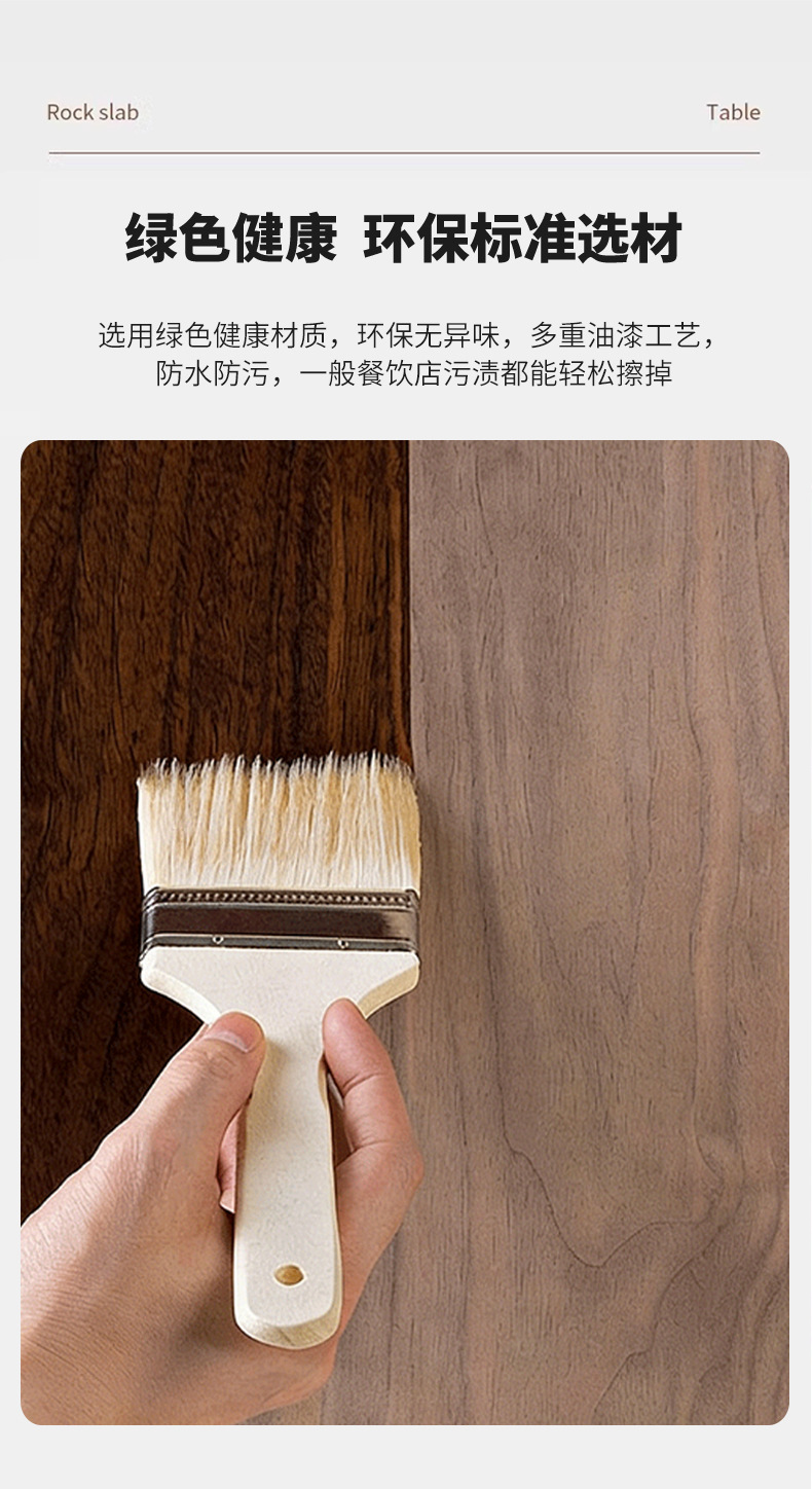 咖啡店桌椅实木美式复古风商用茶餐厅方桌甜品烘焙下午茶轻食椅子