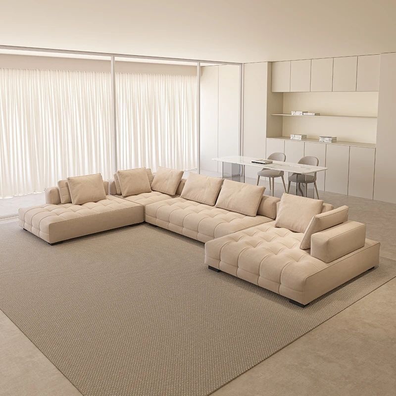 Cream style original Lawrence sofa light luxury model large flat villa living room light luxury module combination fabric sofa