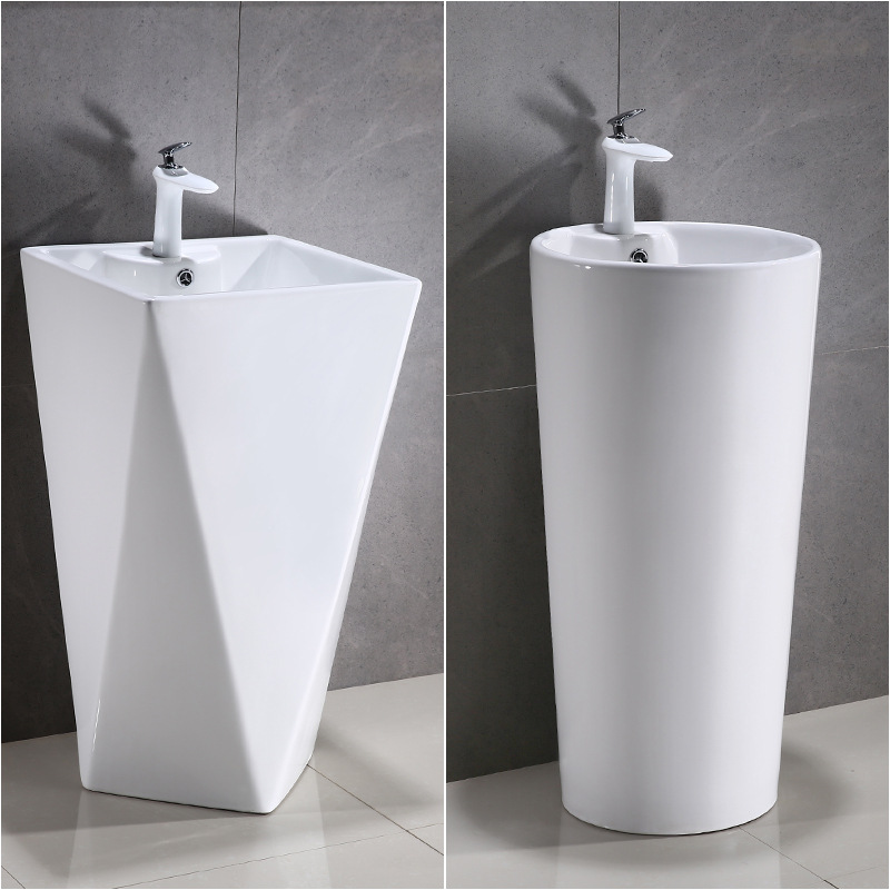 Колонка -тип -тип WashBasin Ceramic интегрированный колоночный бассейн туалет туалет туалет, бассейн ручной умываль