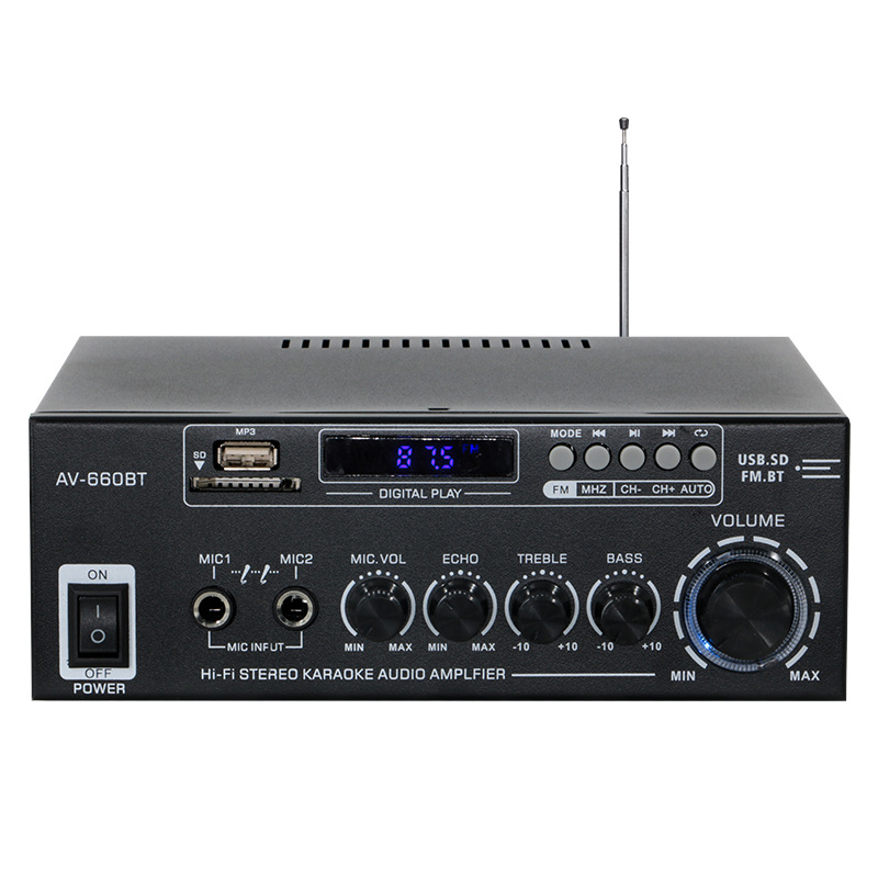 AV-усилитель Hi-Fi стерео караоке AV-660BT с Bluetooth