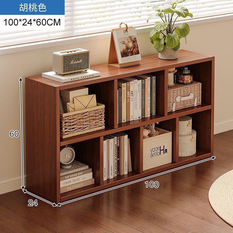 Bookshelf, floor to ceiling storage rack, living room, household low cabinet, storage cabinet, grid cabinet, bedroom storage cabinet, simple bookshelf