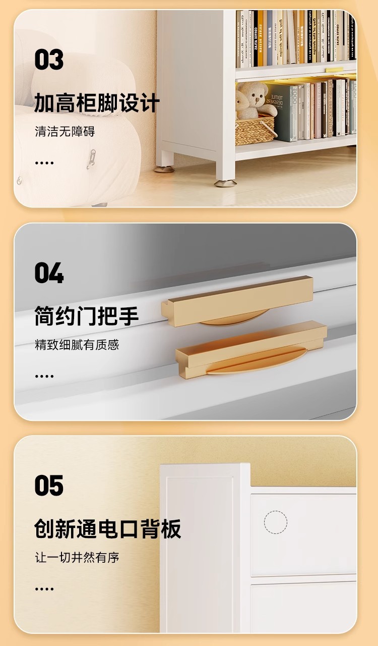 Steel Bookcase Storage Cabinet Integrated with Door Children's Bookshelf Dustproof Home Display Cabinet Floor Storage Rack Storage Cabinet