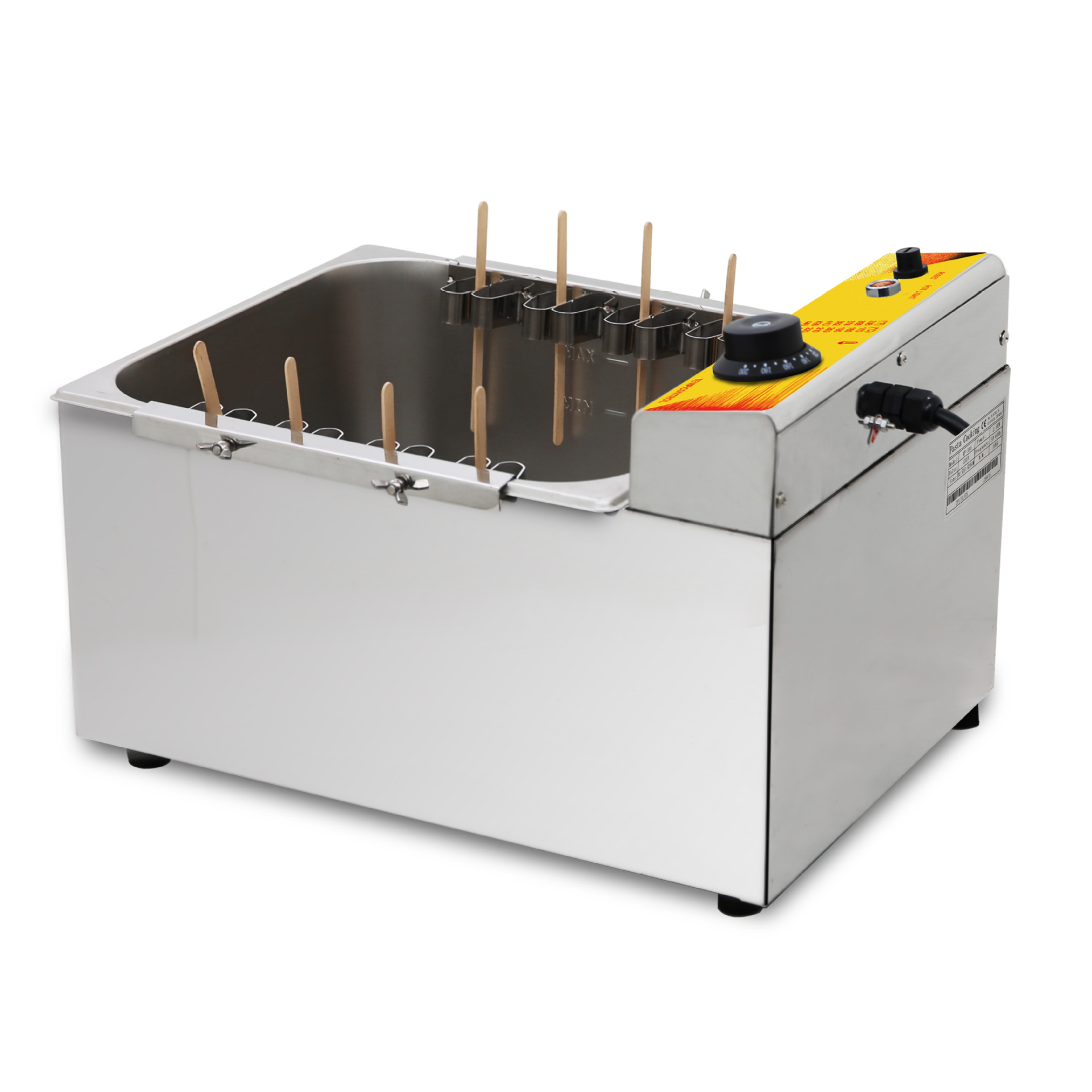 Commercial electric fryer, cheese hot dog stick machine, deep fried sausage machine, 12L deep fryer, desktop single cylinder food fryer