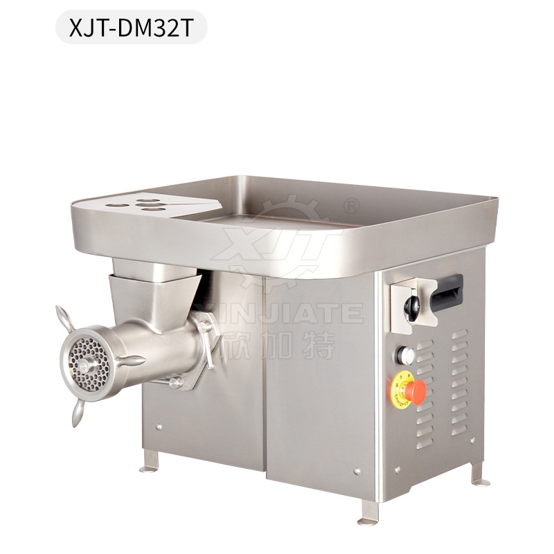 Large capacity electric meat grinder, industrial fully automatic large-scale frozen meat grinder, high-power meat filling grinder