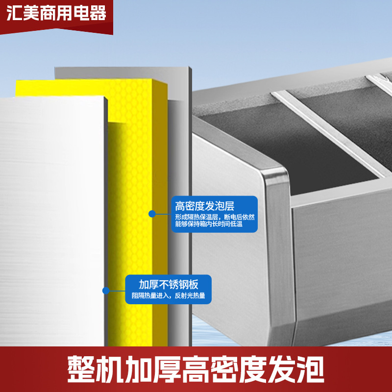 商用沙拉保鲜柜台式沙拉柜冷藏甜品展示柜玻璃披萨操作台