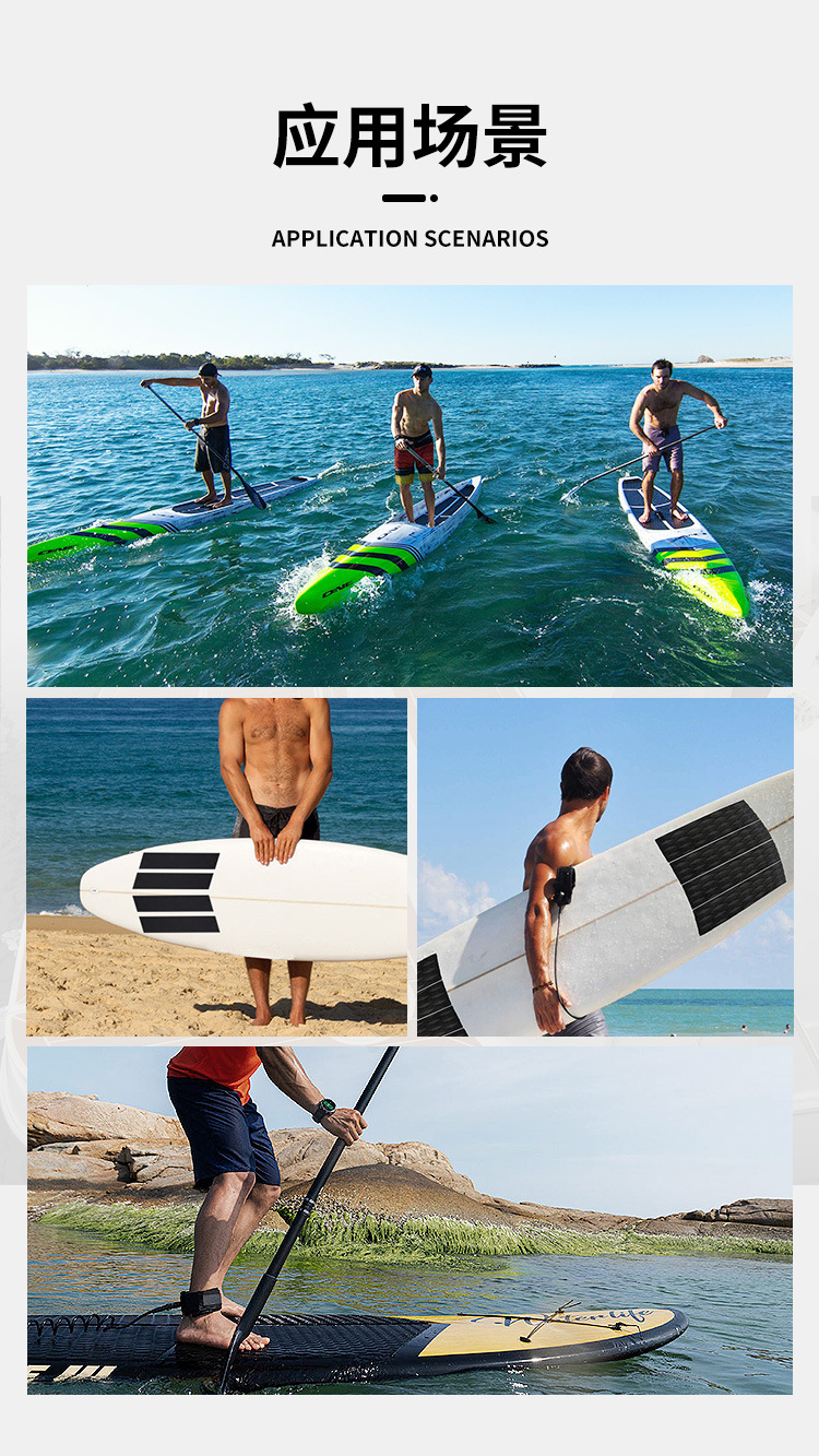 Cross border inflatable paddle board SUP water skiing board double-layer paddle board inflatable high-density EVA surfboard anti slip pad