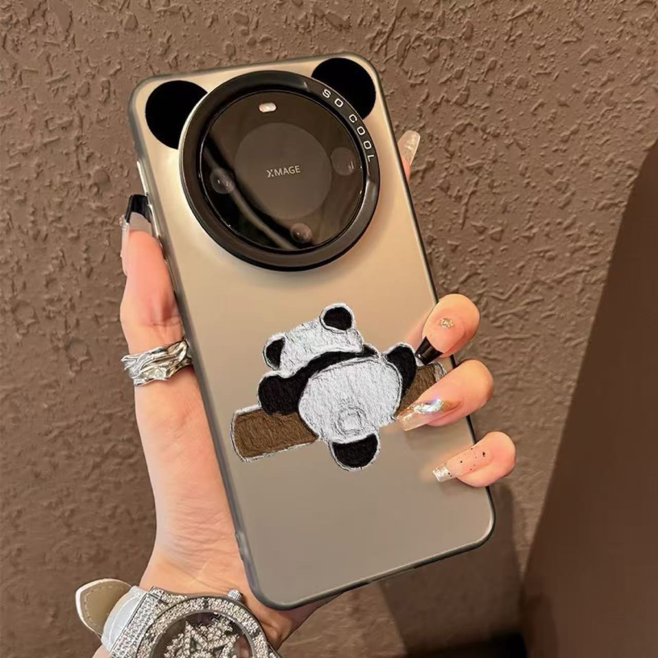 Play Panda Huawei Mate60Pro phone case p60e suitable for nova12/11 niche MT50/p40 cute