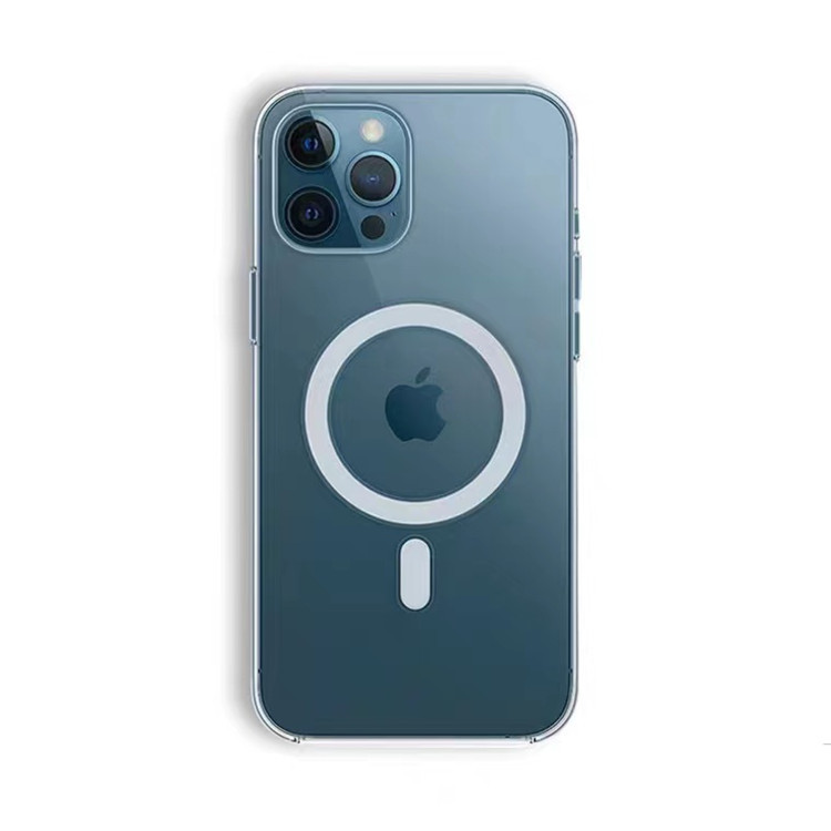 适用苹果16E磁吸手机壳iphone17亚克力透明保护套12磁性无线充外