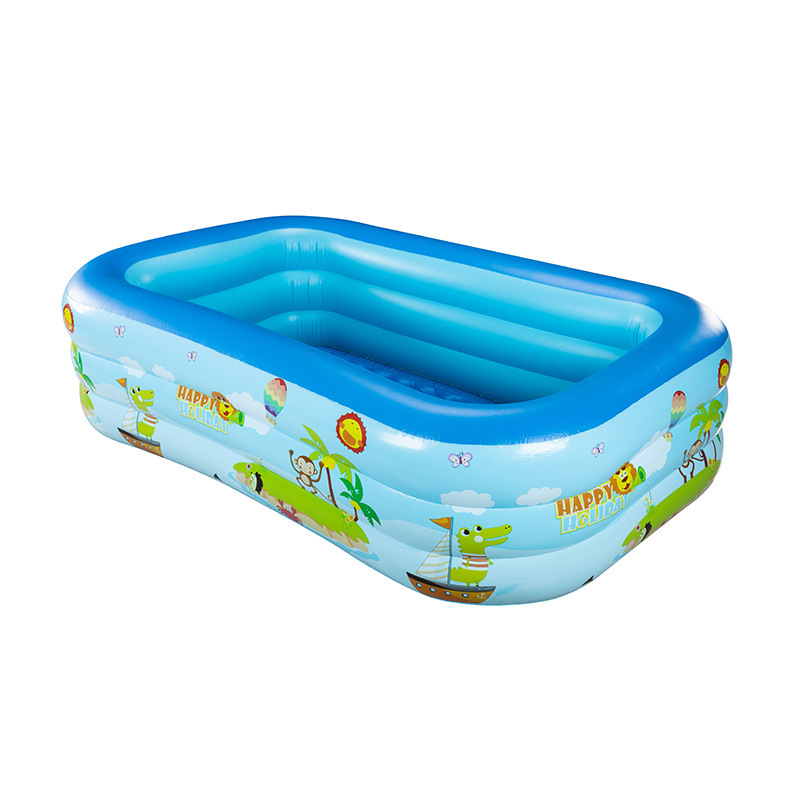 Cross border PVC children's inflatable swimming pool, household outdoor large household pool, thickened plastic ocean ball swimming pool