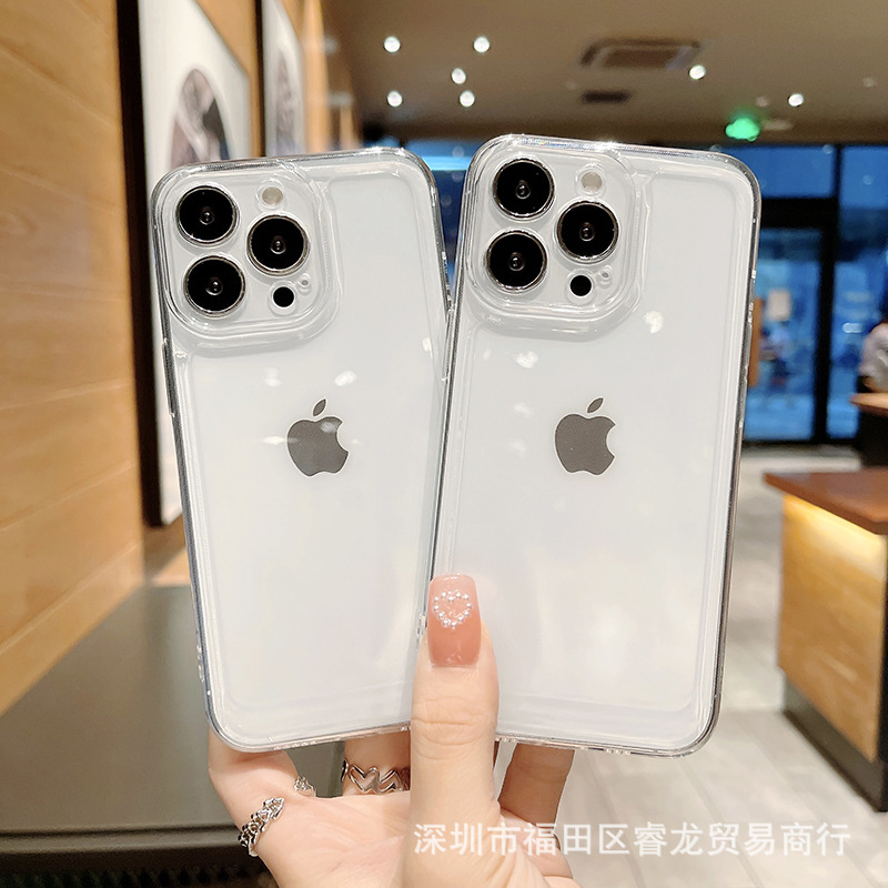 透明适用苹果15/16防摔14手机壳iphone13pro手机套PM软壳11批发13