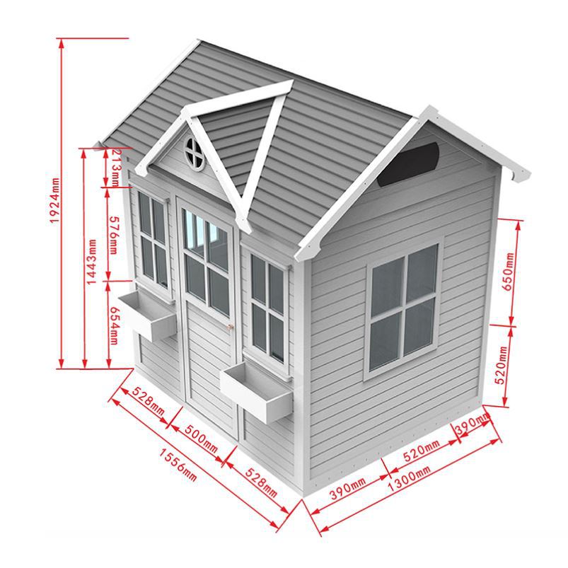 Courtyard wooden house, outdoor children's game assembly, tree house, anti-corrosion wood, mobile garden, pavilion, solid wood house as shown in the picture
