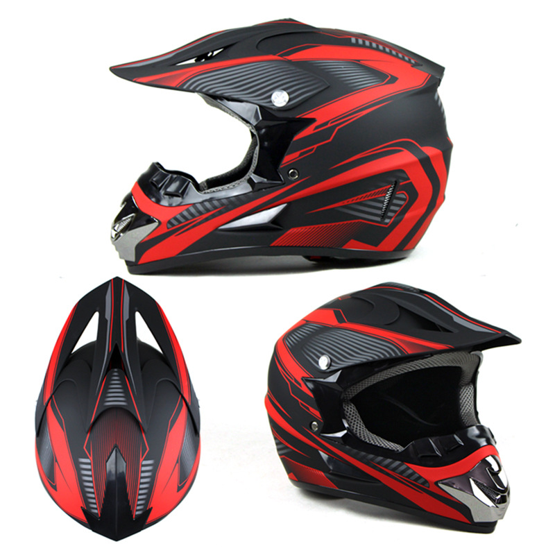 Car, motorcycle, rally off-road helmet, mountain bike, racing car, downhill full helmet, men's and women's all season summer gift three piece set